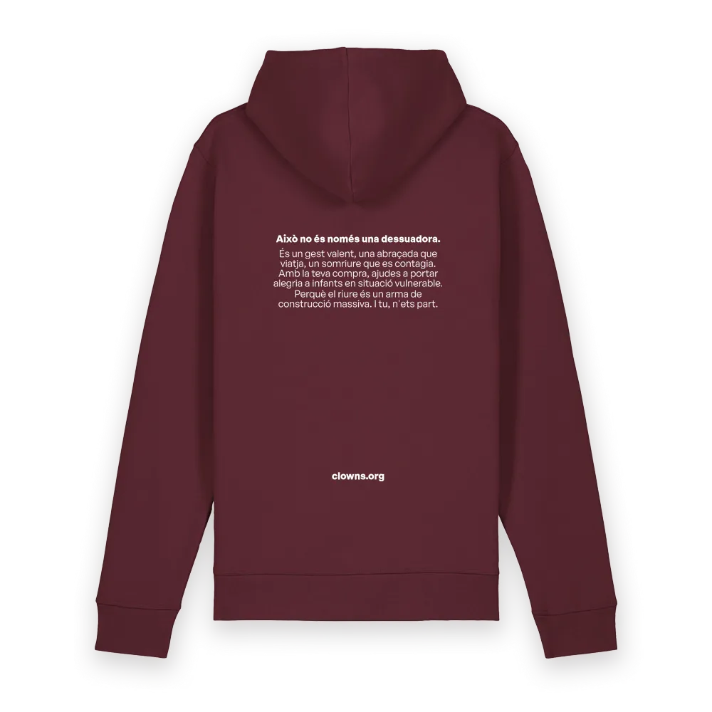Dessuadora Drummer 2.0 Burgundy.webp