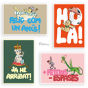 Postal "+Petons -Espases"