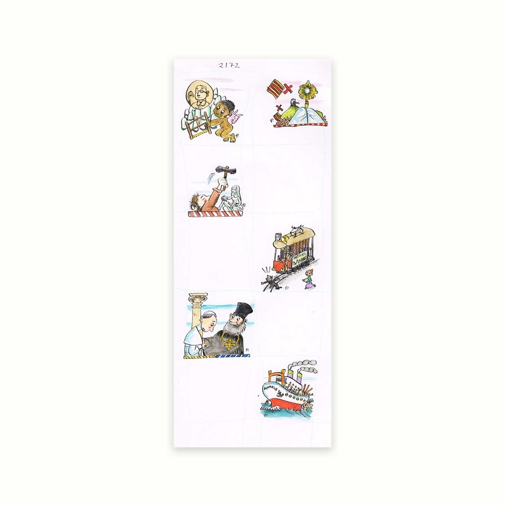 [PLRN0326] Conjunt de 6 dibuixos originals
