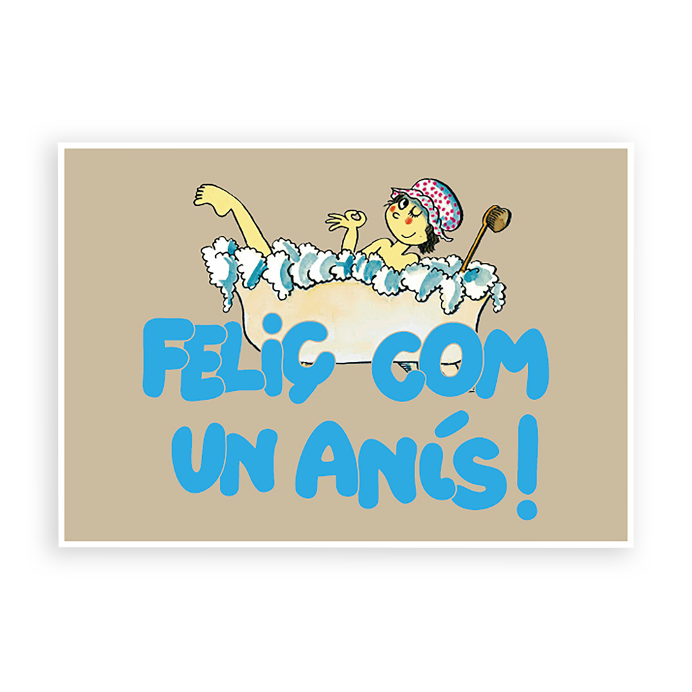 [PLRN458] Postal "Feliç com un anís!