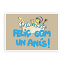 Postal "Feliç com un anís!